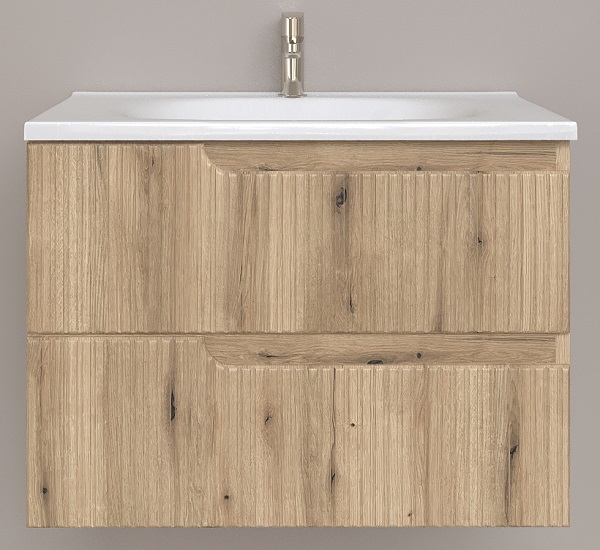 EURIDIKA H PINO/OAK BAZA (viseći) + UMIVAONIK 75x48cm (umjetni mramor)